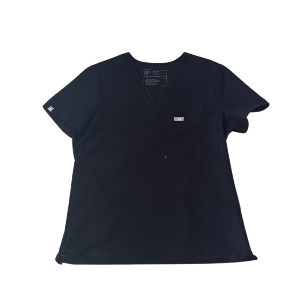 XS Catarina Figs Scrub Top - Black